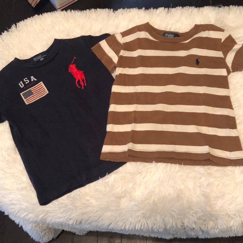 3T Boy’s POLO Ralph Lauren 2 Shirt Lot • ECU!